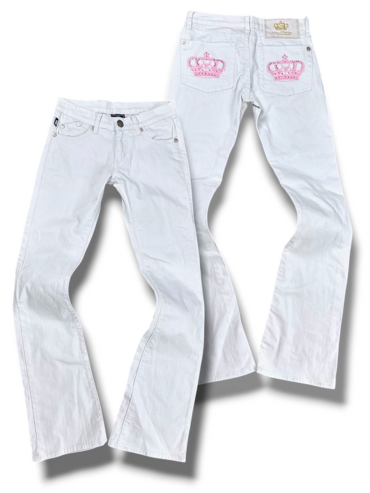 Vintage Victoria Beckham Y2K Low Waist Bootcut Damenjeans (S)