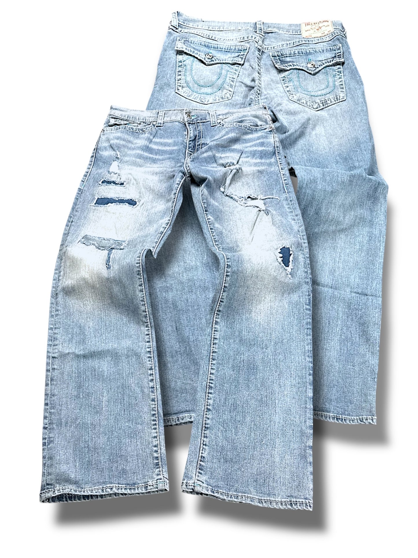 Vintage Y2K True Religion Straight Leg Jeans (XL)