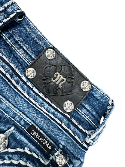 Vintage Miss Me Y2K Low Waist Bootcut / Flared Damenjeans (M)