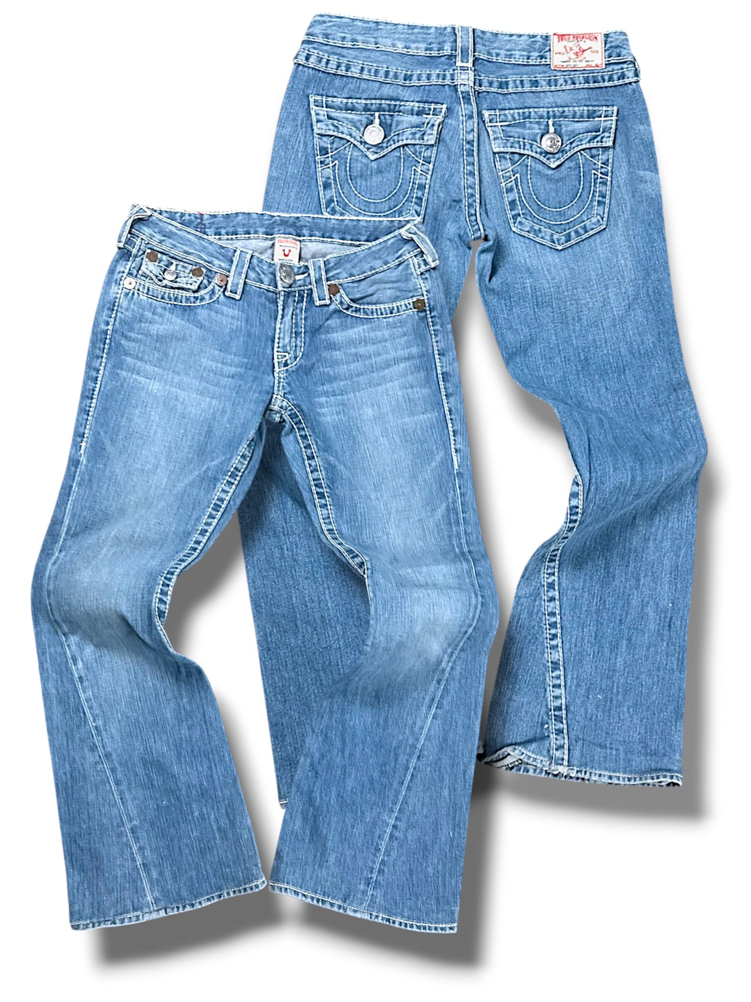 Vintage True Religion Y2K Bootcut/Flared Damenjeans (S)