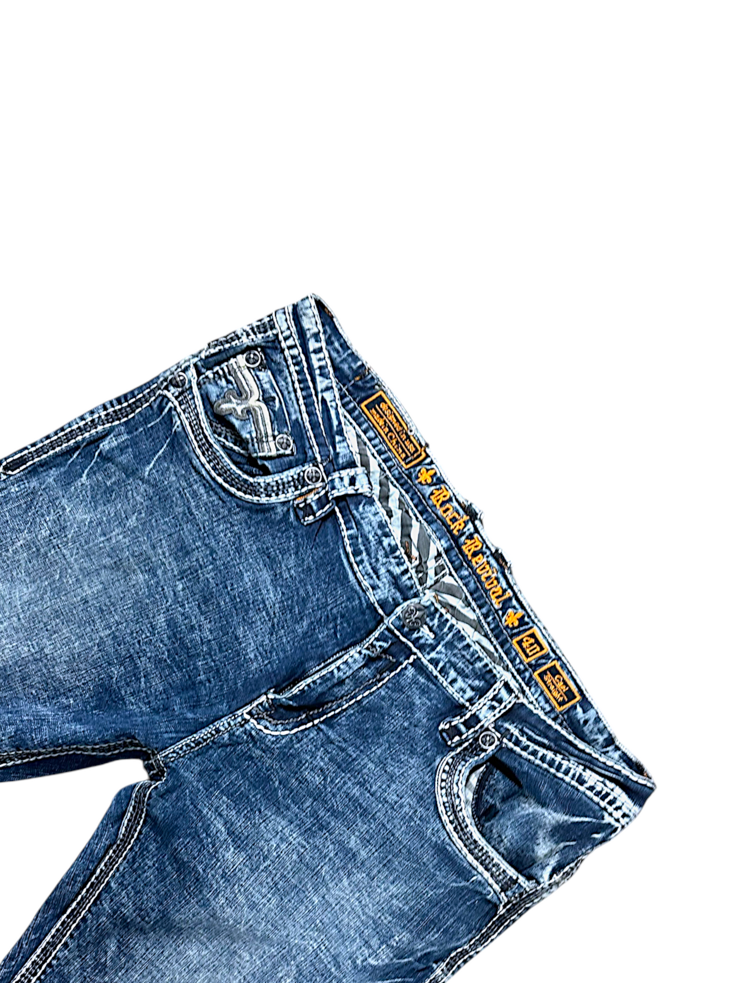 Vintage Rock Revival Y2K Straight Leg Jeans (L)