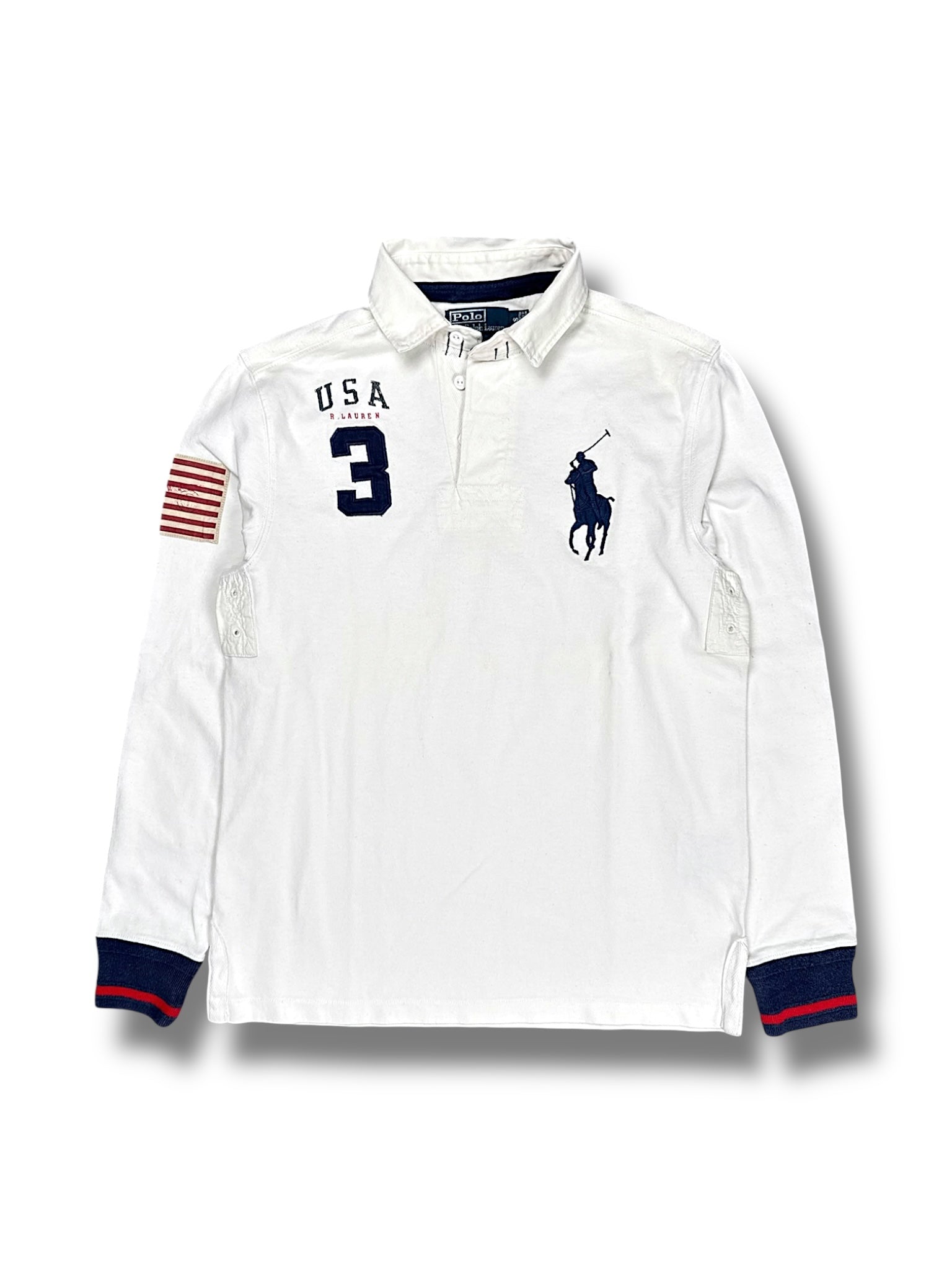 Vintage Ralph Lauren Y2K Pullover mit Kragen (S)