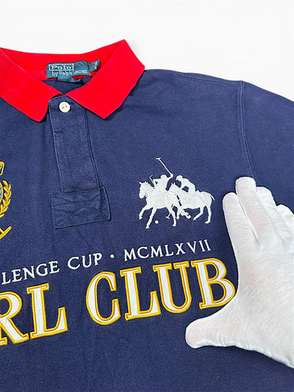 Vintage Ralph Lauren Y2K Polo „PRL Club“ (L)