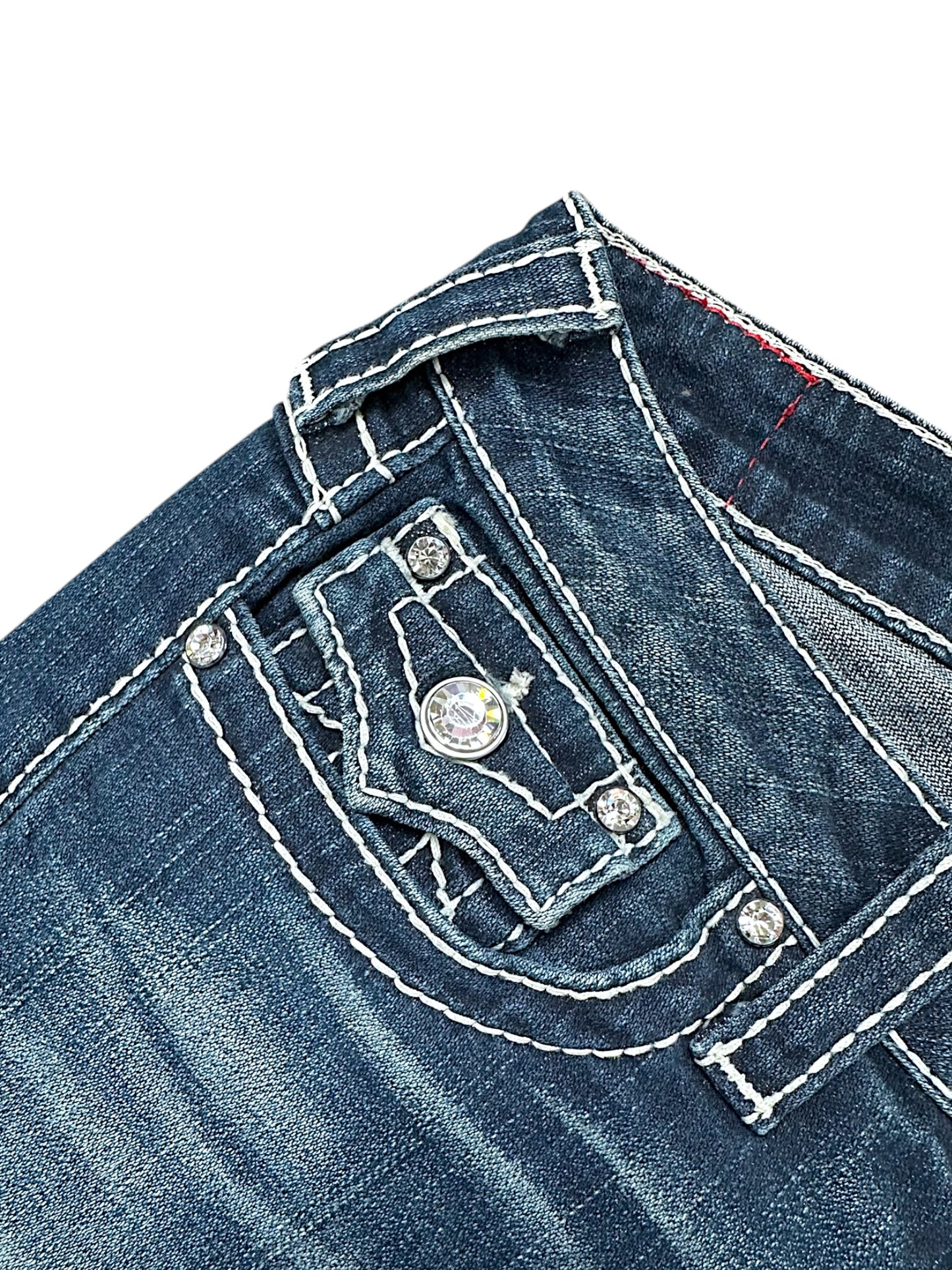 Vintage True Religion Y2K Low Waist Bootcut / Flared Damenjeans ( )