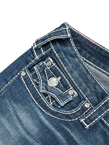 Vintage True Religion Y2K Low Waist Bootcut / Flared Damenjeans ( )