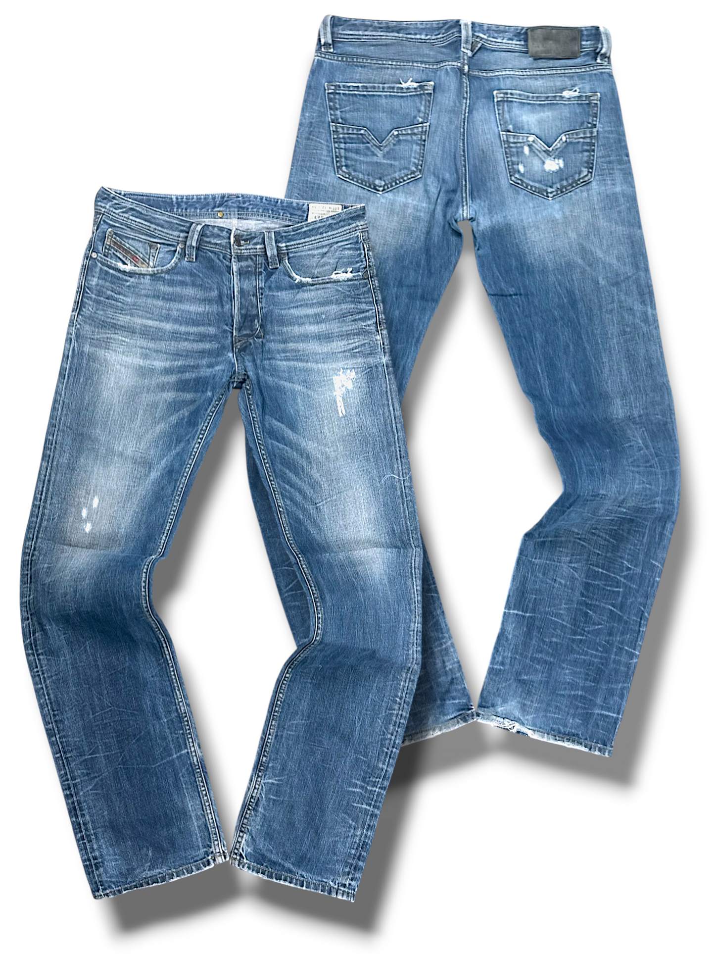 Vintage Diesel Y2K Straight Leg Jeans „LARKEE“ (L)