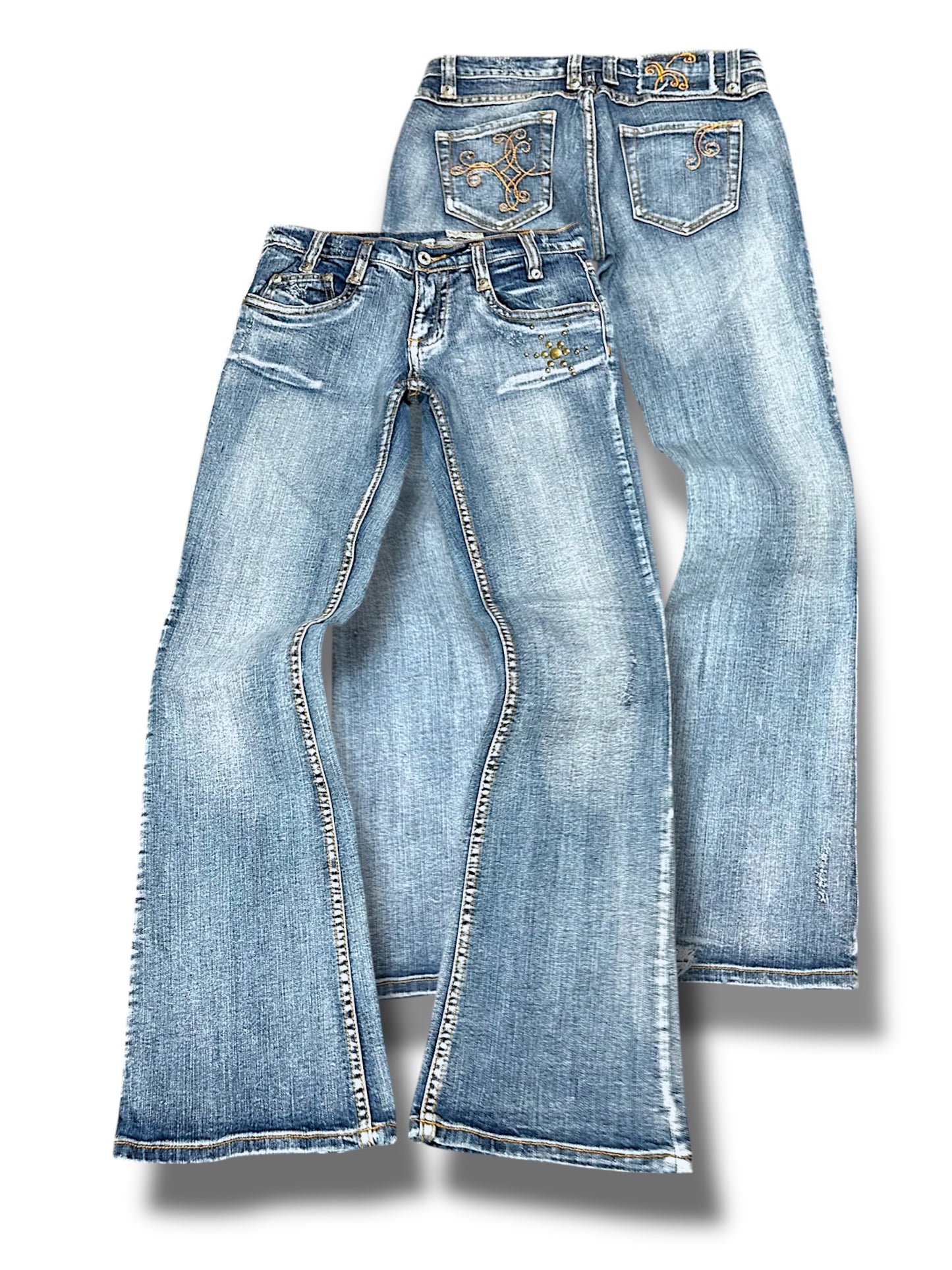 Vintage Y2K Low Waist Bootcut / Flared Damenjeans (M)