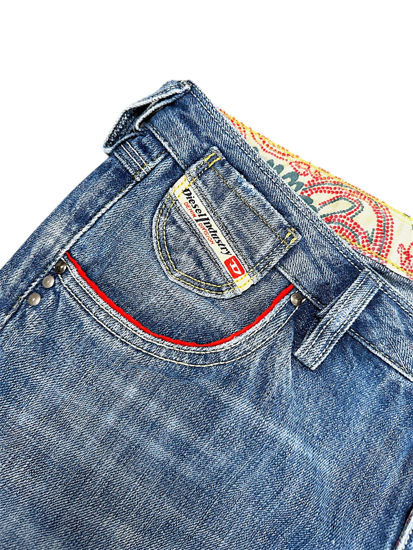 Vintage Diesel Y2K Low Waist Bootcut Damenjeans (L)