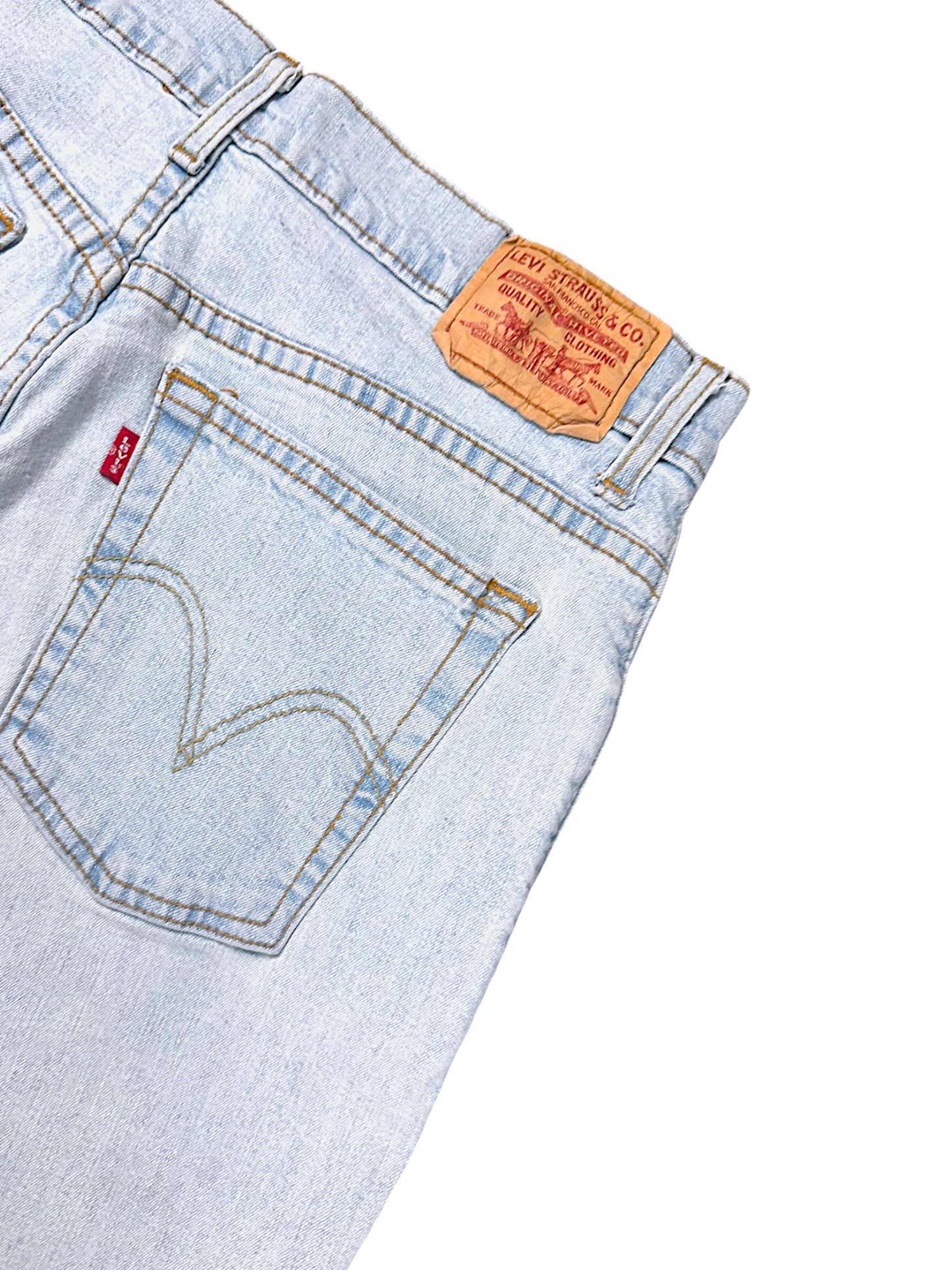 Vintage Levi‘s Bootcut / Flared Damenjeans „RELAXED BOOT CUT 556“ (M)
