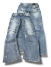 Vintage Misse Me y2k bootcut jeans til kvinder (M)