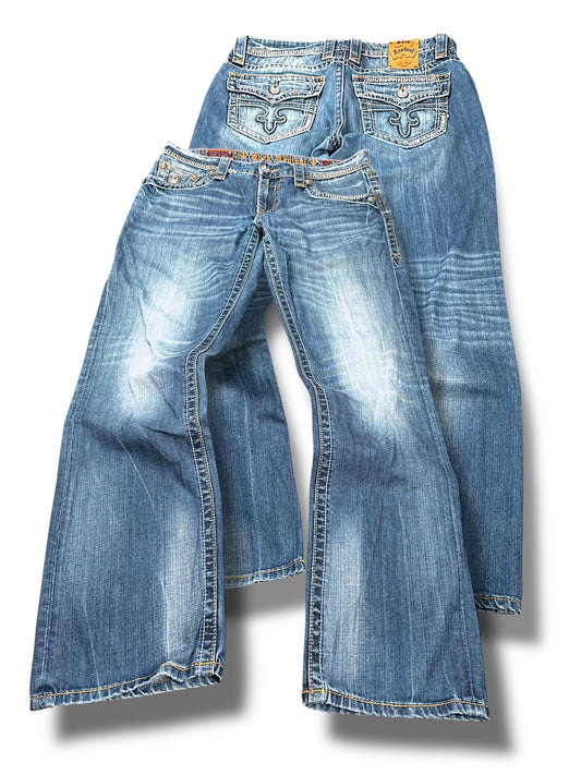 Vintage Rock Revival y2k Jeans (L)
