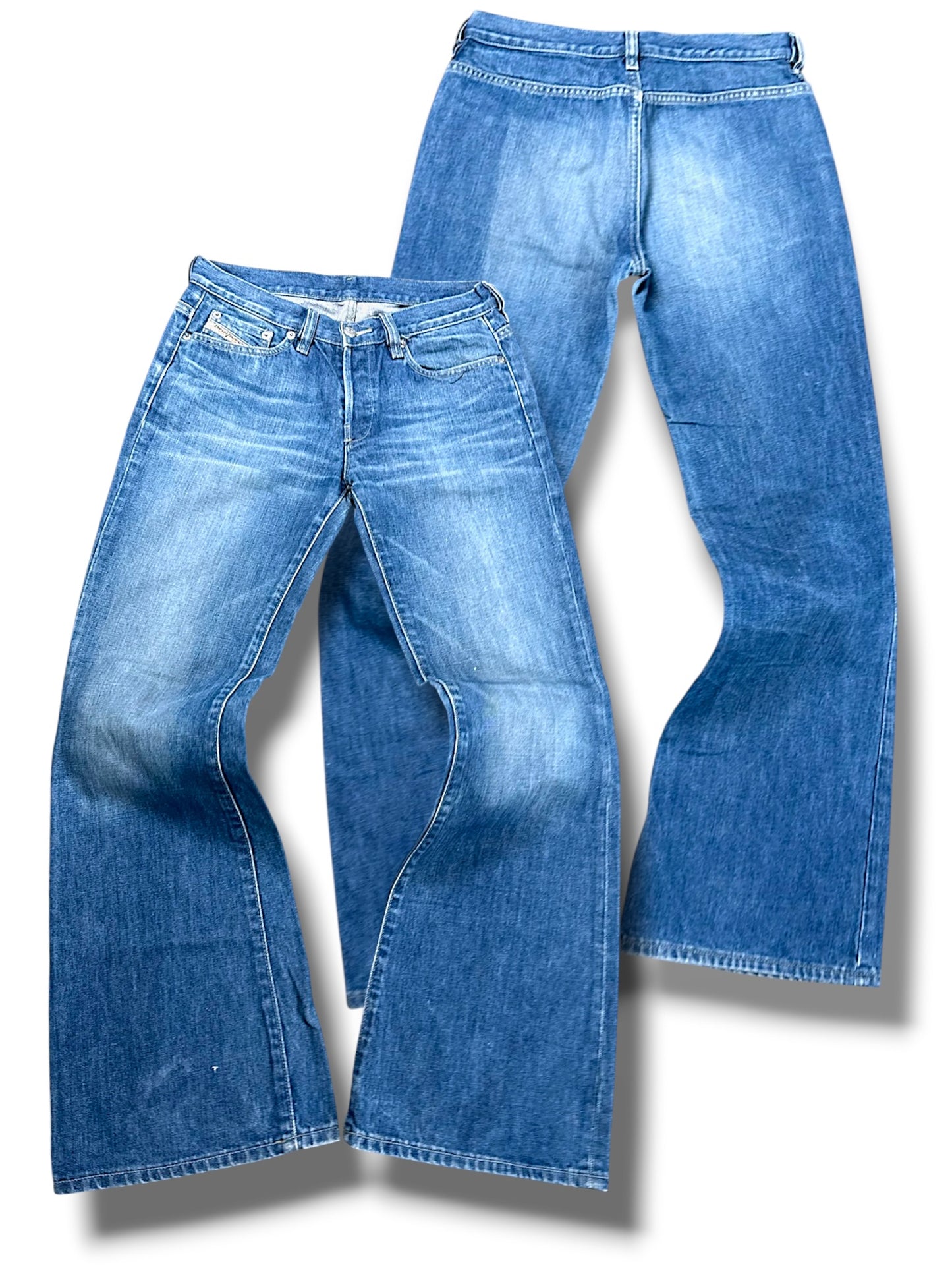 Vintage Diesel Y2K Flared Damenjeans (M)