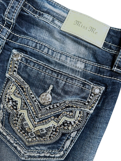 Vintage Miss Me y2k low waist Bootcut Damenjeans (M)