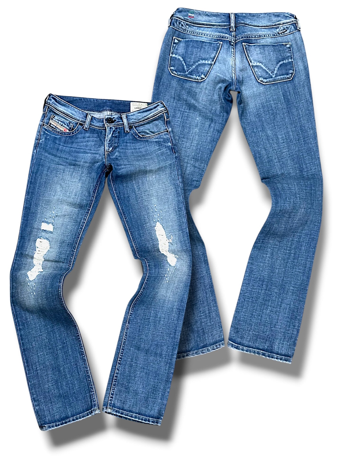 Vintage Diesel Y2K Low Waist Bootcut / Flared Damenjeans (M)