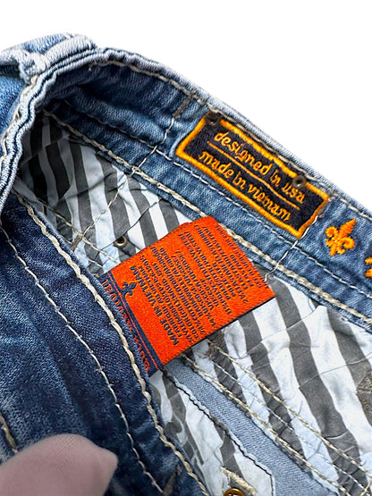 Vintage Rock Revival Y2K Straight Leg Jeans (M)