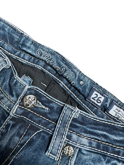 Vintage Miss Me Y2K Low Waist Bootcut / Flared Damenjeans (S)