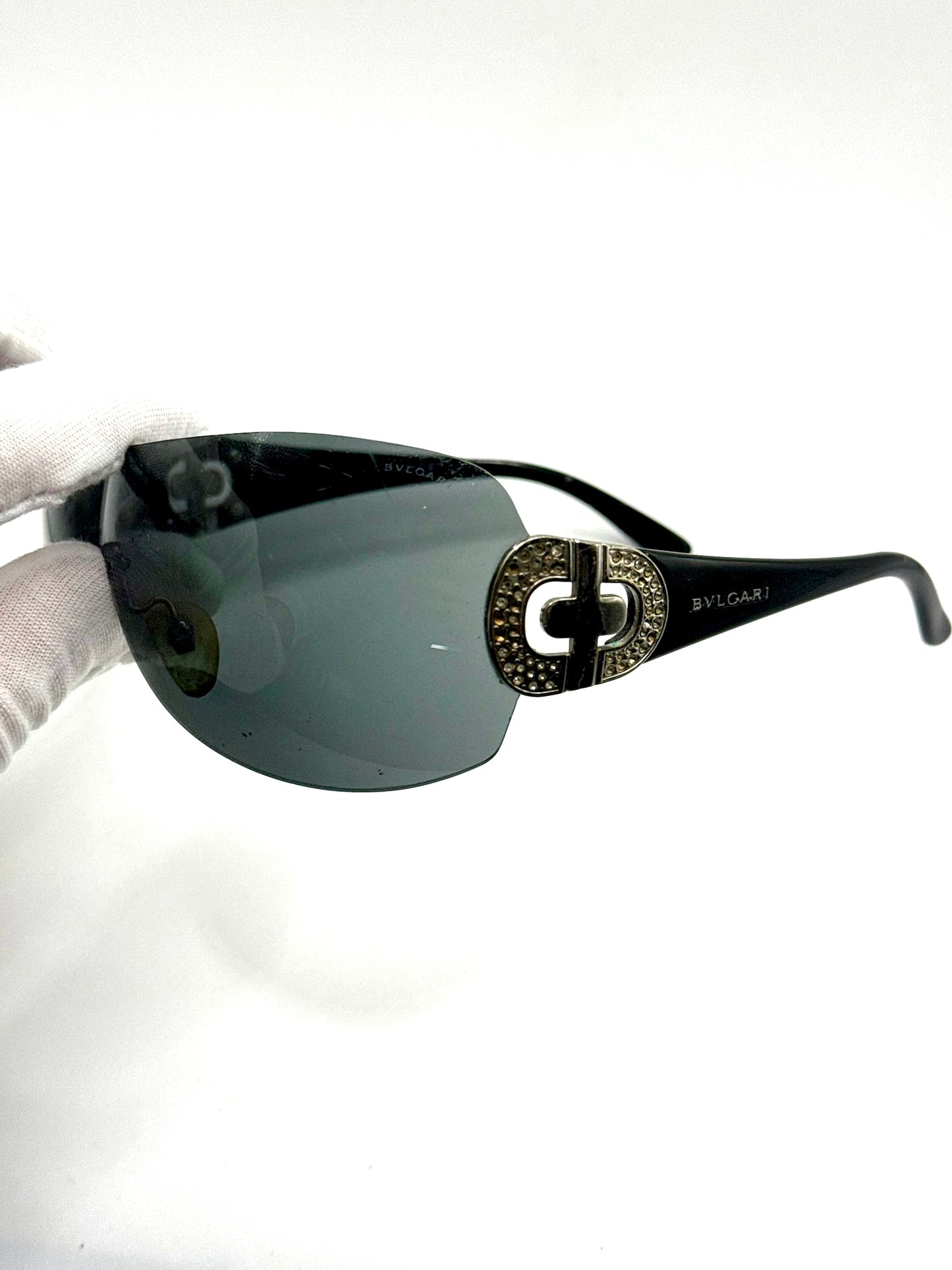 Vintage Bulgari Y2K Damen Sonnenbrille