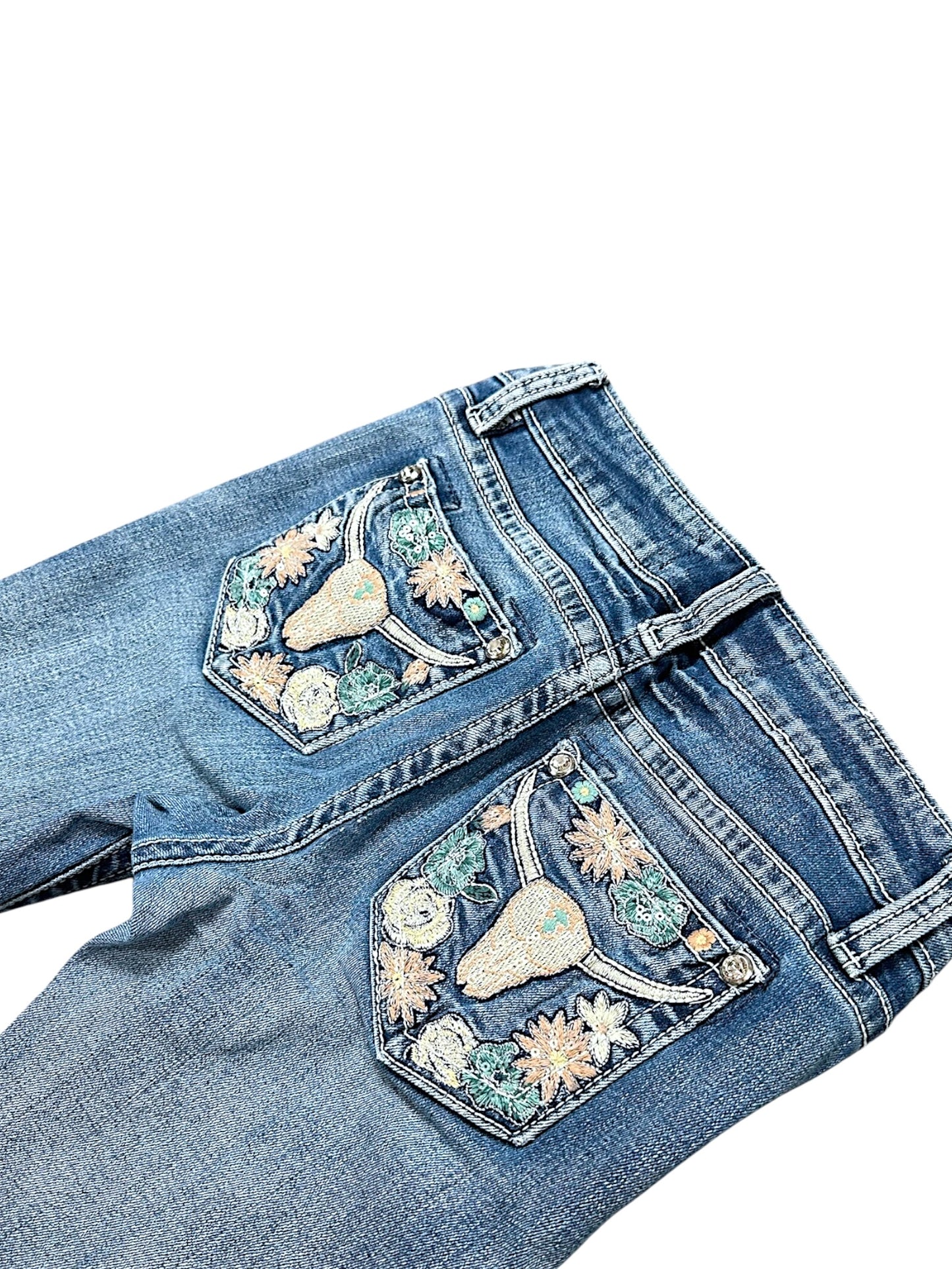 Vintage Miss Me Y2K Low Waist Bootcut / Flared Damenjeans (XS)