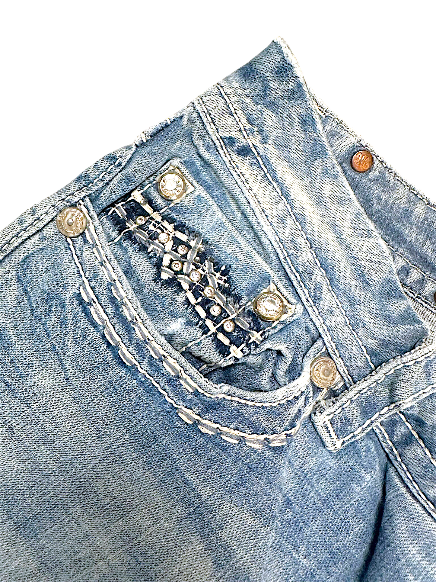 Vintage Miss Me Y2K Bootcut / Flared Damenjeans (XL)