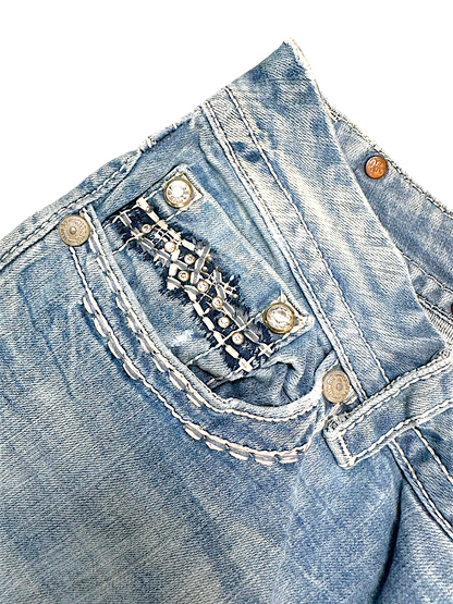 Vintage Miss Me Y2K Bootcut / Flared Damenjeans (XL)