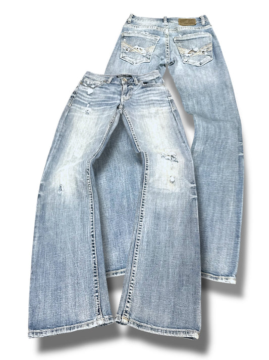 Vintage Y2K Low Waist Bootcut / Flared Damenjeans (S)