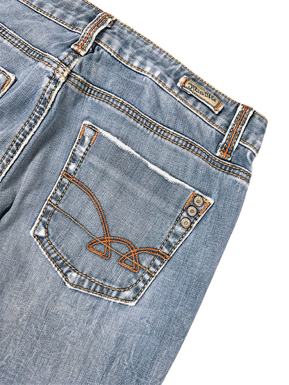 Vintage Miss Me Y2K Low Waist Bootcut / Flared Damenjeans (M)