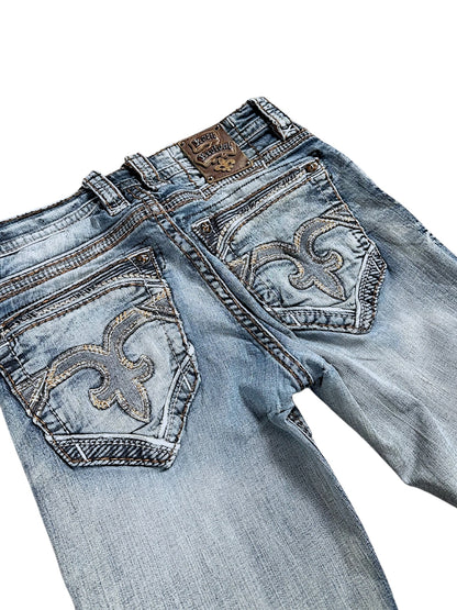 Vintage Rock Revival Baggy Jeans (M)