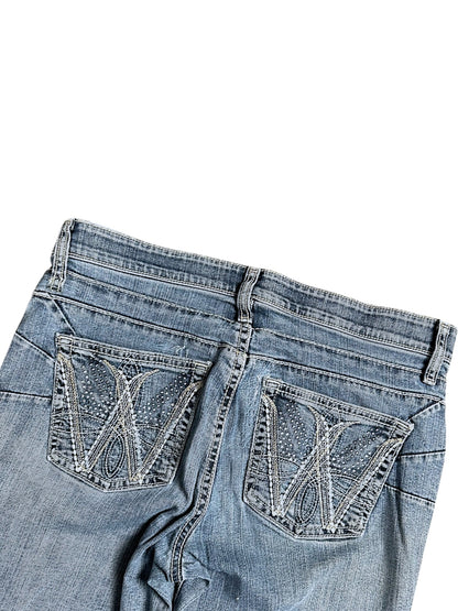 Vintage Y2K Low Waist Bootcut Damenjeans (XL)