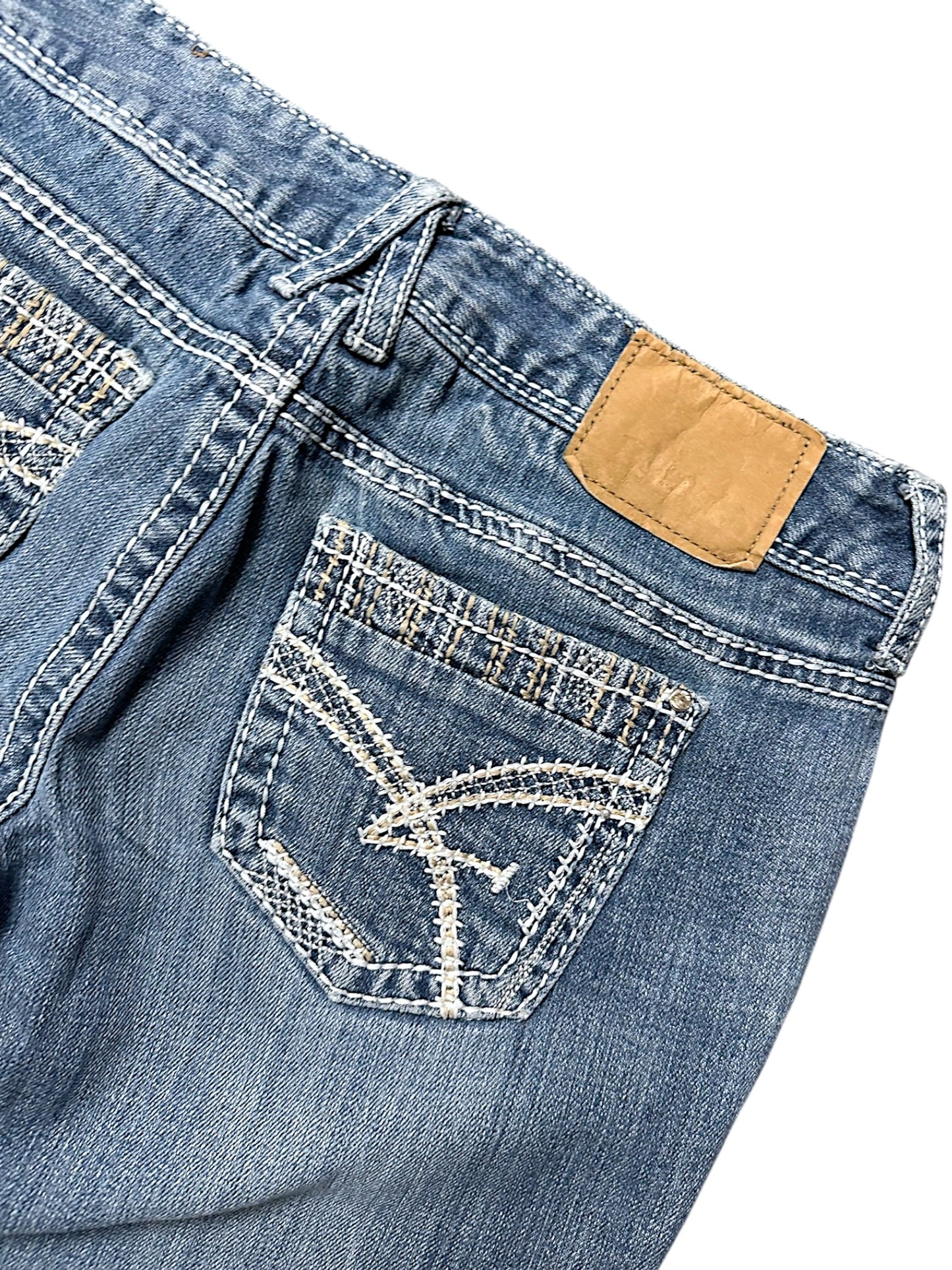 Vintage Amethyst Y2K Low Waist Bootcut / Flared Damenjeans (S)