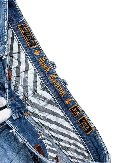 Vintage Rock Revival Y2K Baggy Jeans (L)