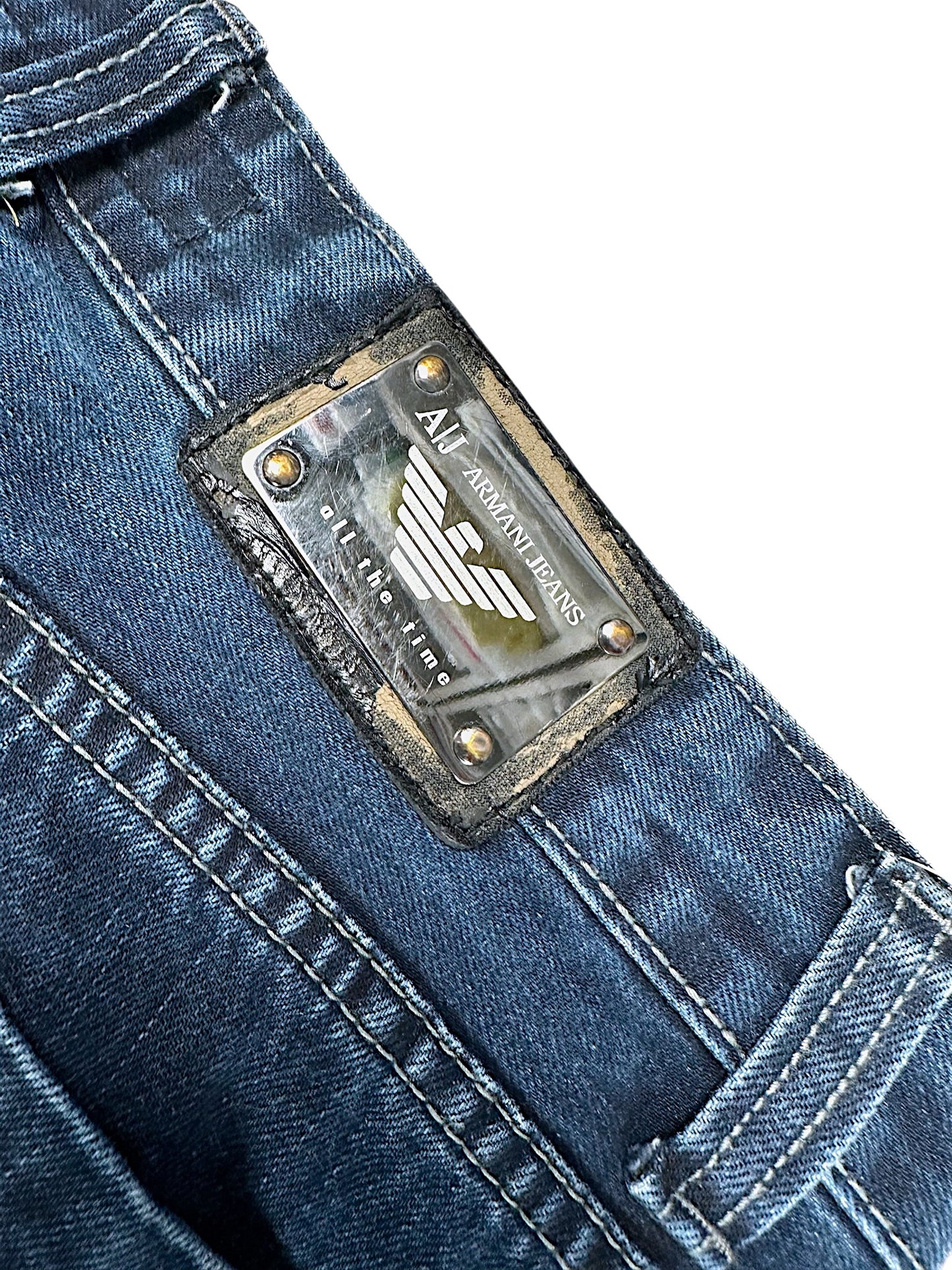 Vintage Armani Y2K Straight Leg Jeans (L)