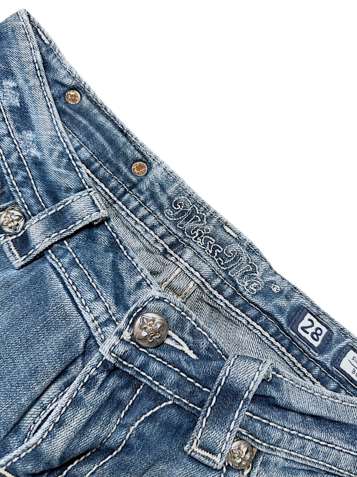 Vintage Miss Me Y2K Low Waist Bootcut / Flared Damenjeans (S)