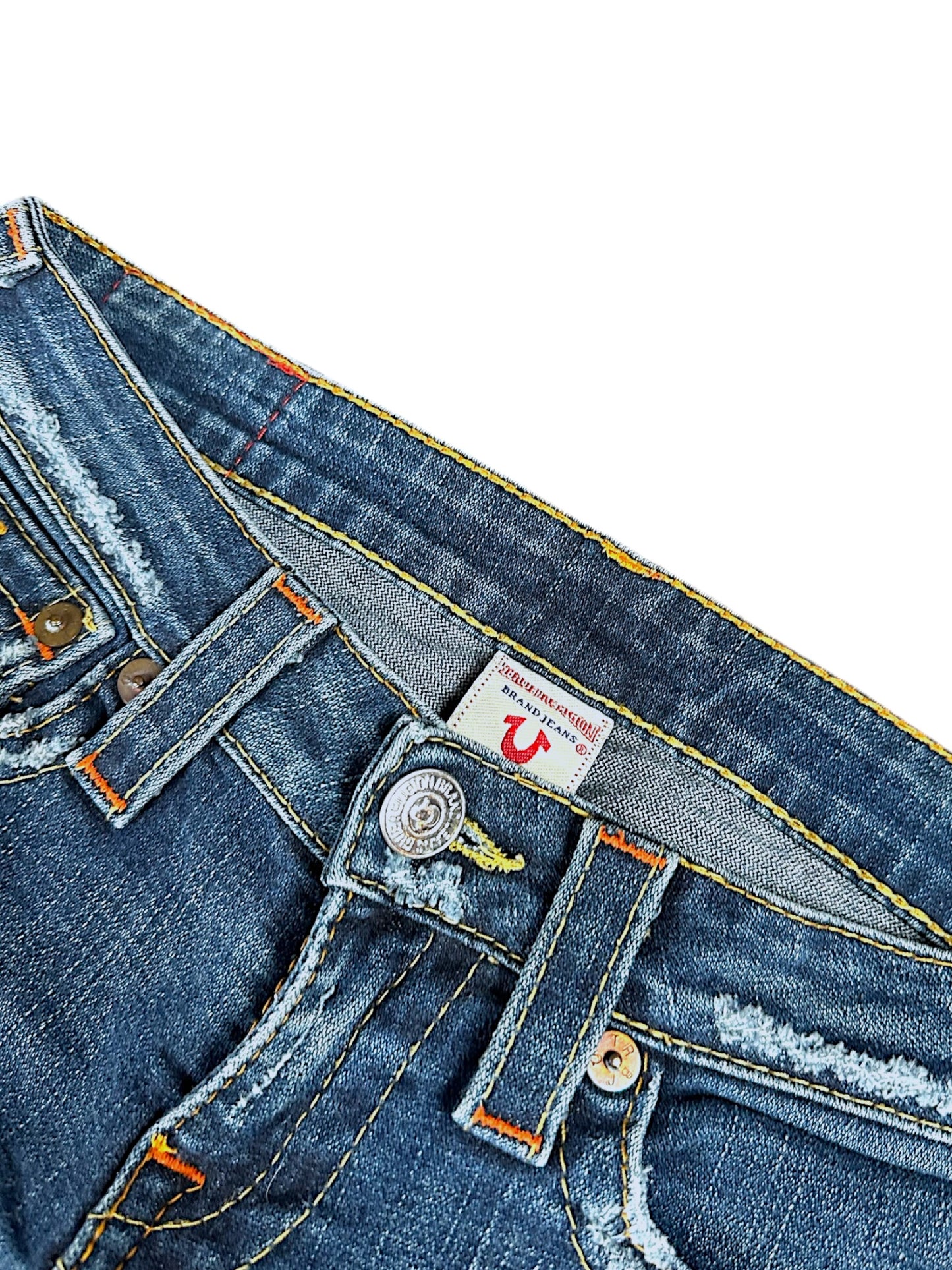 Vintage True Religion Y2K Low Waist Flared Damenjeans (M)