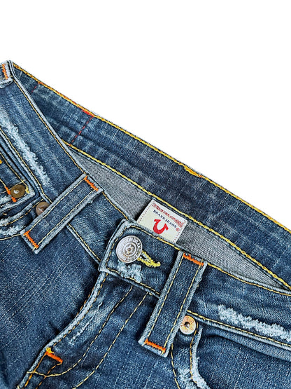 Vintage True Religion Y2K Low Waist Flared Damenjeans (M)