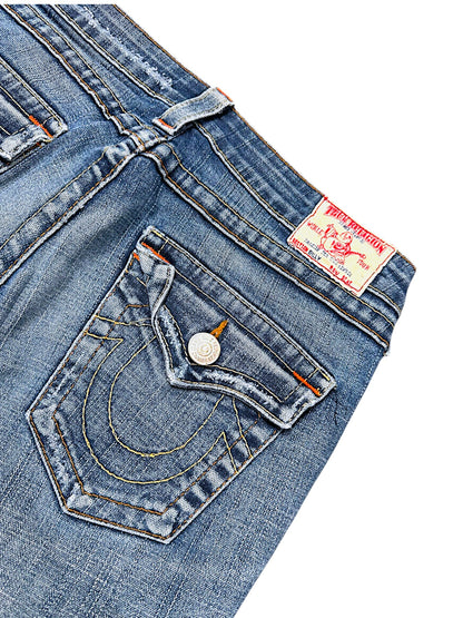 Vintage True Religion Y2K Bootcut / Flared Damenjeans (S)