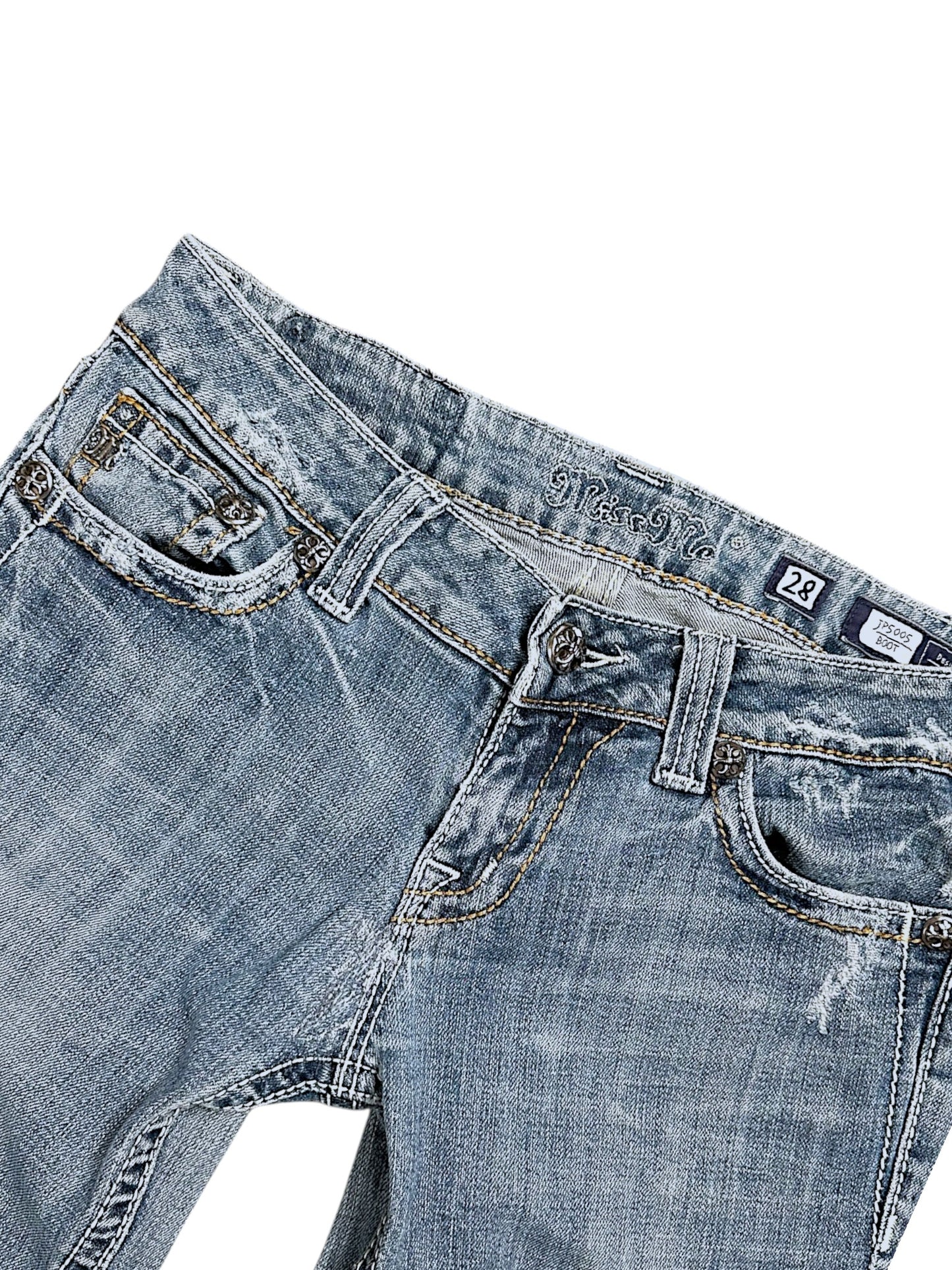 Vintage Miss Me y2k Low Waist Bootcut Damenjeans (M)