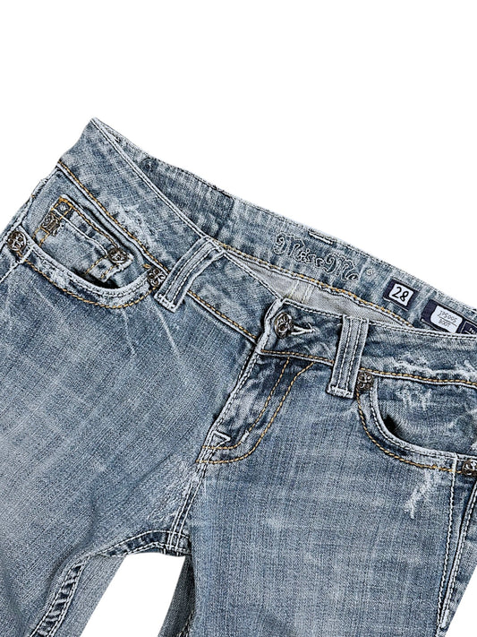 Vintage Miss Me y2k Low Waist Bootcut Damenjeans (M)