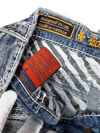 Vintage Rock Revival Y2K Baggy Jeans (S)
