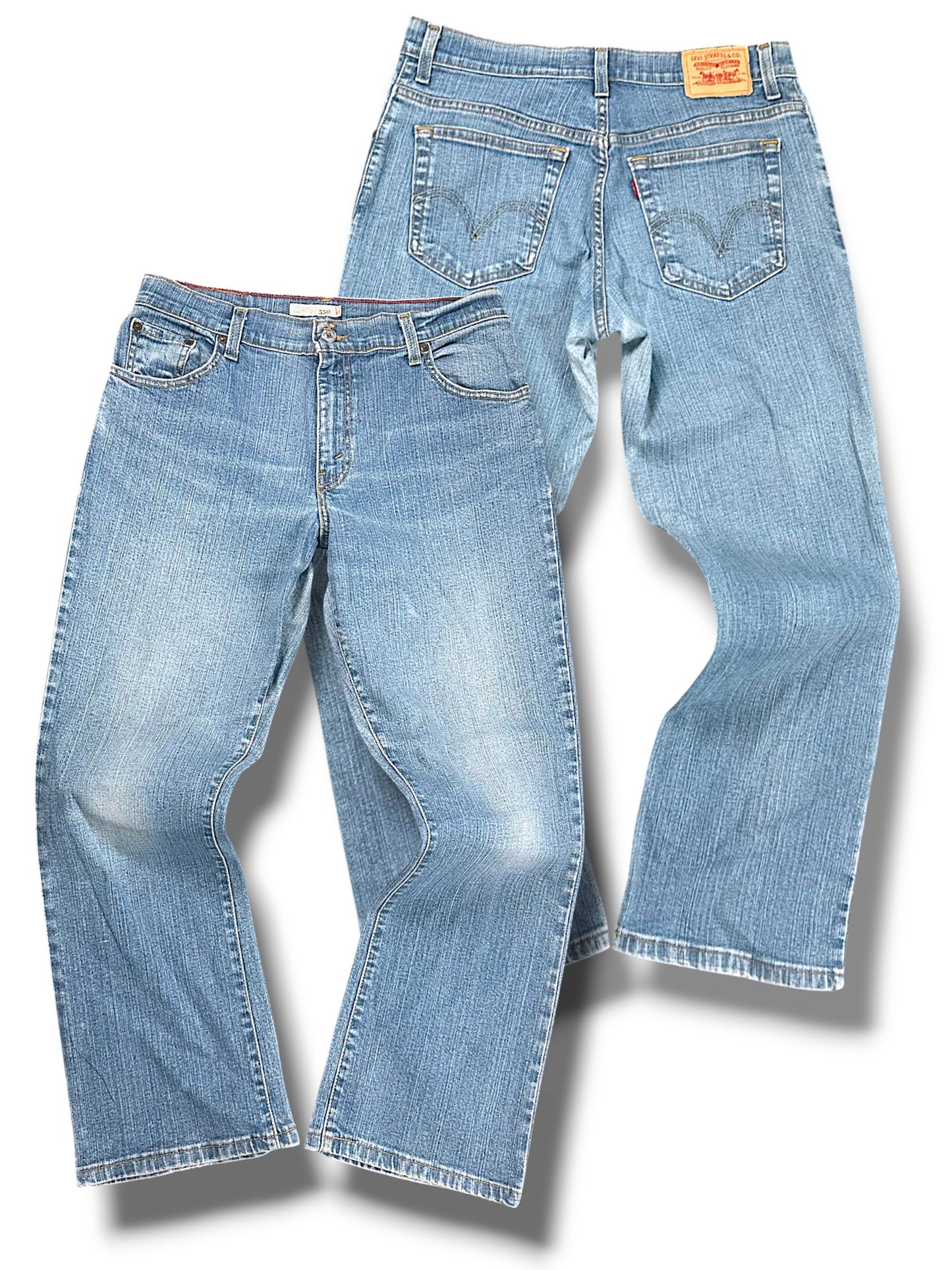 Vintage Levi’s Bootcut / Flared Damenjeans „RELAXED BOOTCUT 550“ (S)