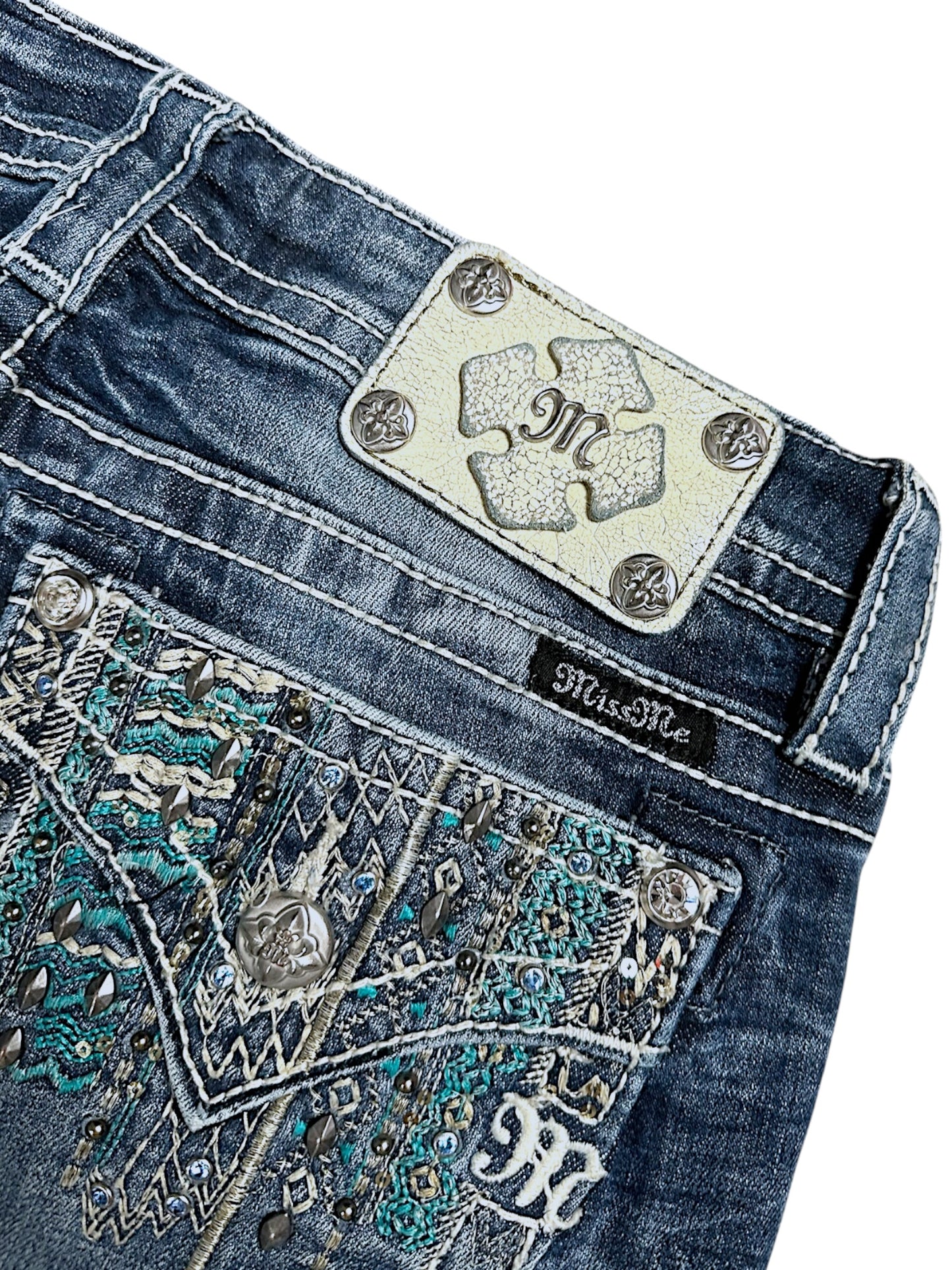 Vintage Miss Me Y2K Low Waist Bootcut / Flared Damenjeans (M)