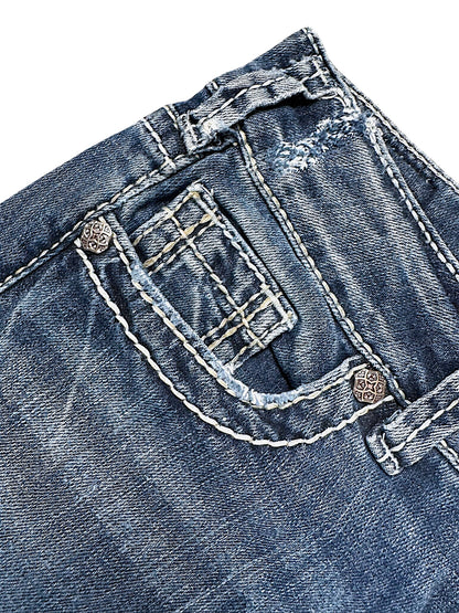 Vintage Silver Jeans Y2K Rock (S)