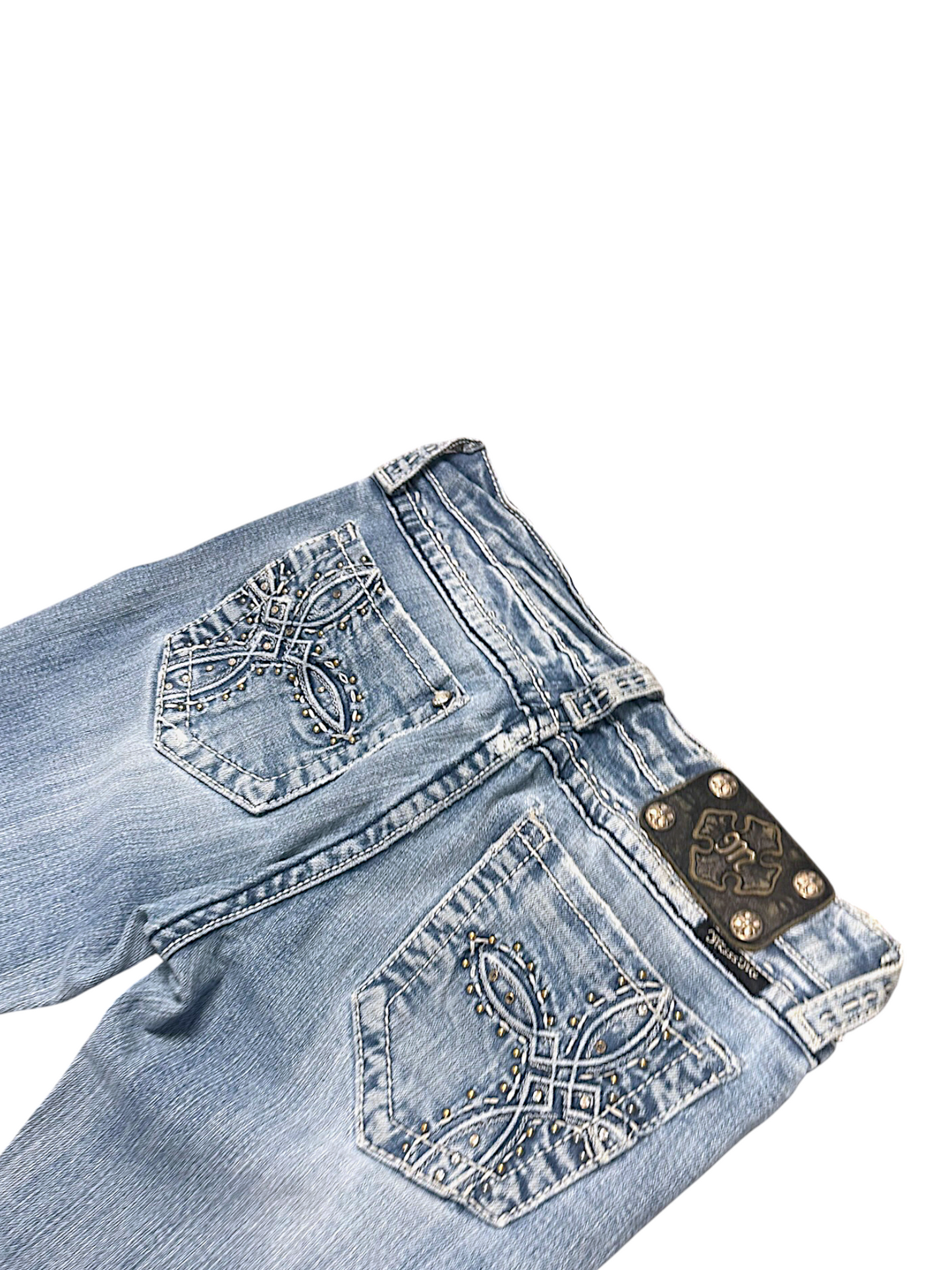 Vintage Miss Me Y2K Low Waist Bootcut / Flared Damenjeans (S)