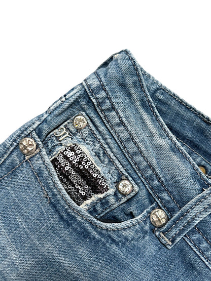 Vintage Miss Me Y2K Low Waist Bootcut / Flared Damenjeans (M)
