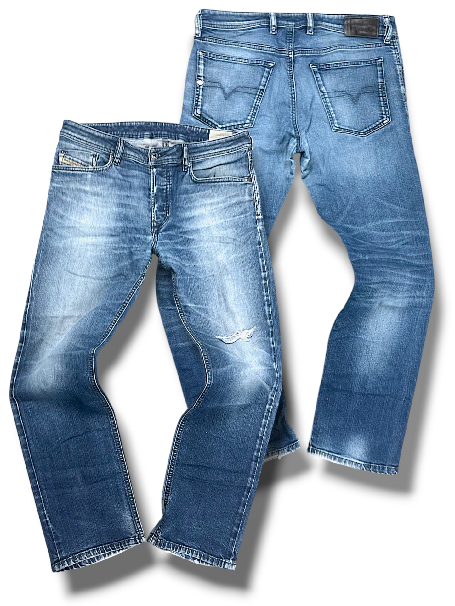 Vintage Diesel Y2K Straight Leg Jeans „WAYKEE“ (S)