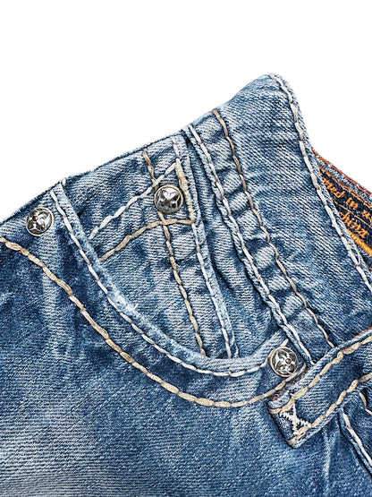 Vintage Rock Revival Y2K Straight Leg Jeans (S)