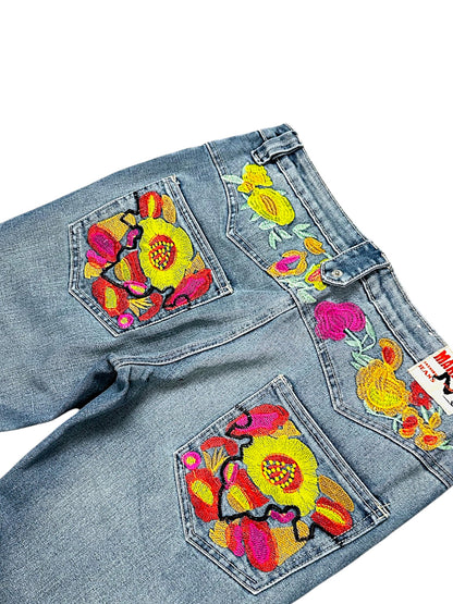 Vintage Japan Style Y2K Flared Damenjeans (M)