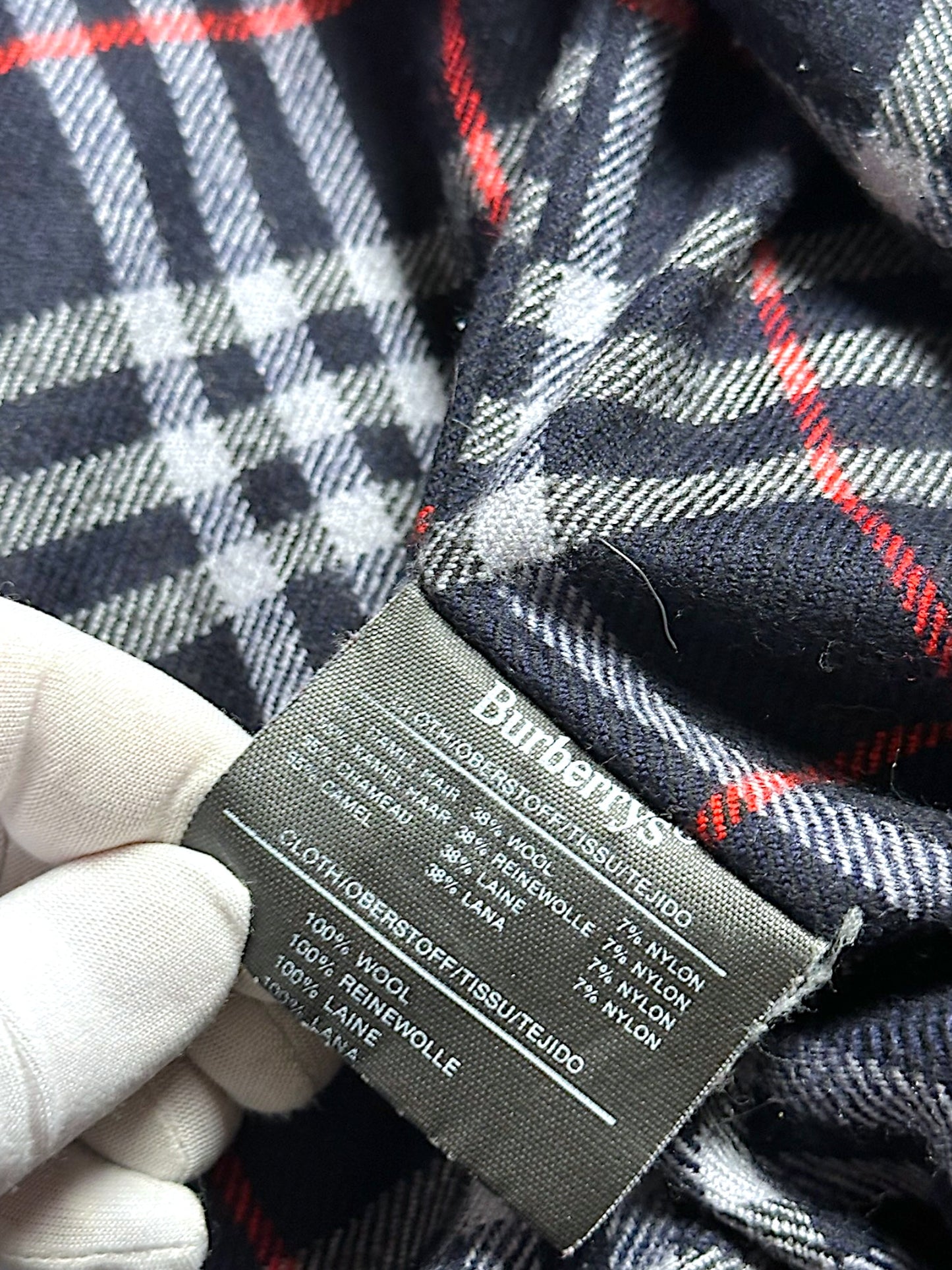 Vintage Burberry Harrington Wolljacke (S)