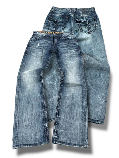 Vintage Rock Revival y2k Jeans (M)