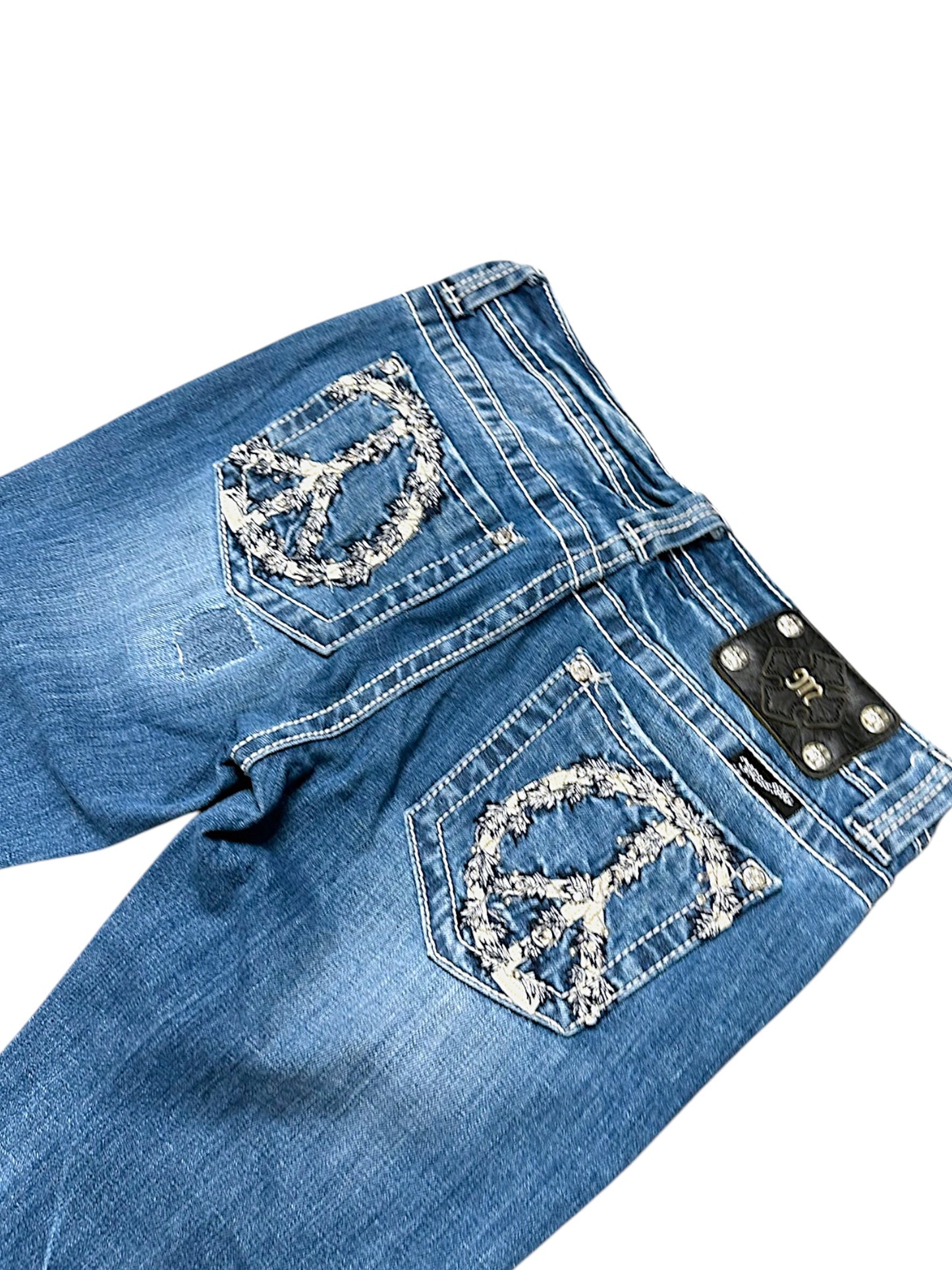 Vintage Miss Me Low Waist Y2K Bootcut / Flared Damenjeans (L)