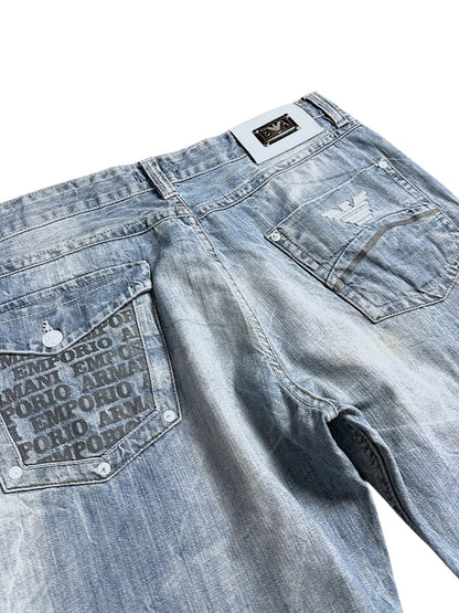 Vintage Armani Y2K Baggy Jeans (L)